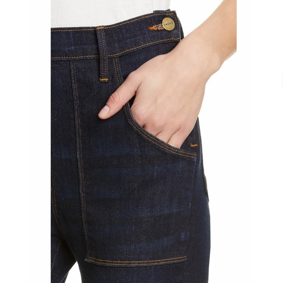 NWOT Frame - Le Flare de Françoise High Waist Flare Jeans in Queens Way - Picture 2 of 8